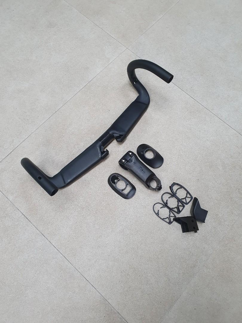 Carbon Aerofly Handlebar + Spacers 400mm X 90mm, Sports Equipment