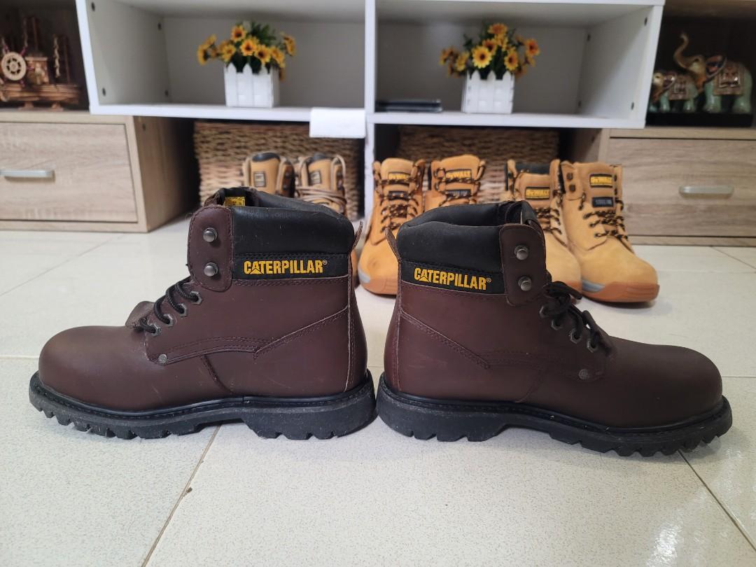 Caterpillar Steel Toe Boots (Brown 