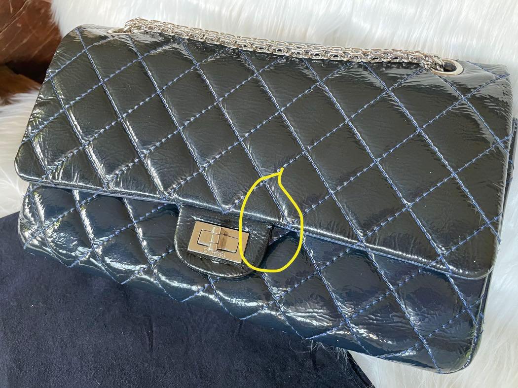 Chanel Reissue (Category: Luxury Bags & Wallets) located in Mandaue City. Submitted by jane2872 (Listing ID 1178908059, Image 2). Description: authenticated by real authentication intact hologram with authenticity card Series 14 Patent Silver Hardware Sign of usage with Dustbag No Box .