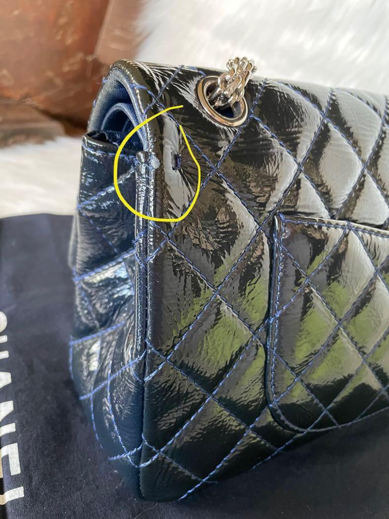 Chanel Reissue (Category: Luxury Bags & Wallets) located in Mandaue City. Submitted by jane2872 (Listing ID 1178908059, Image 3). Description: authenticated by real authentication intact hologram with authenticity card Series 14 Patent Silver Hardware Sign of usage with Dustbag No Box .