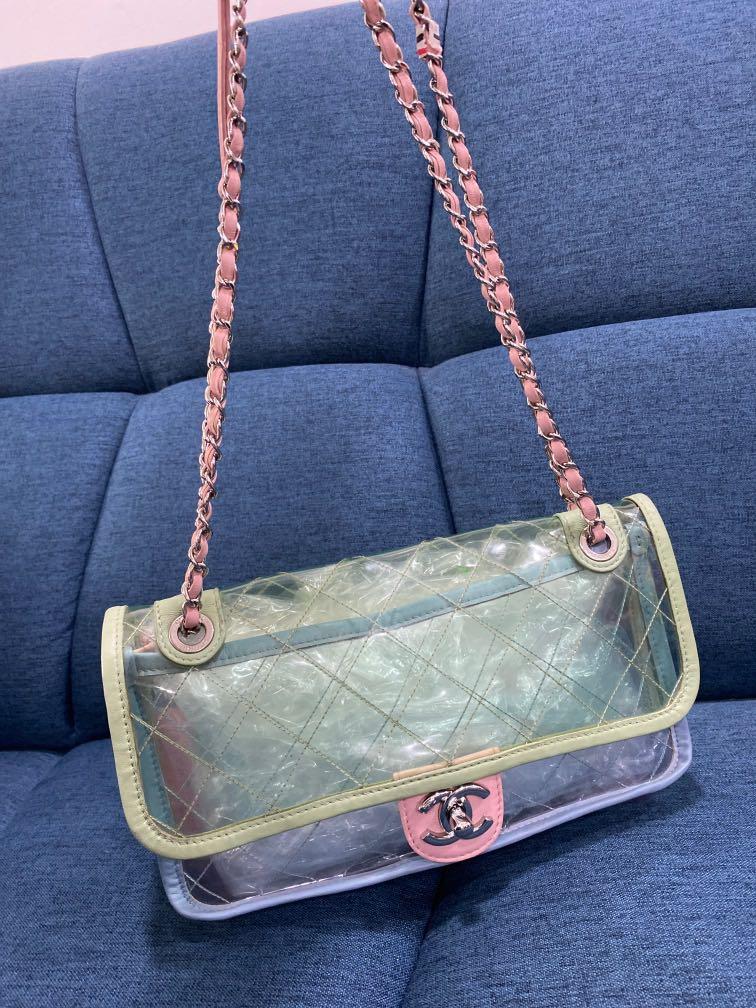 Chanel Transparent flap bag Luxury Bags Wallets on Carousell