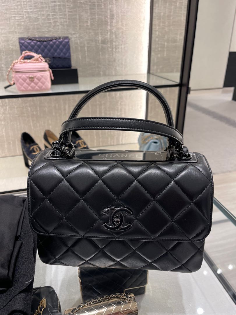 CHANEL TRENDY SMALL “SO BLACK”. Chanel So Black Rare‼️, Luxury, Bags &  Wallets on Carousell