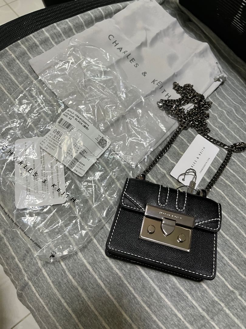 Charles & Keith Mini Sling Bag, Women's Fashion, Bags & Wallets, Cross