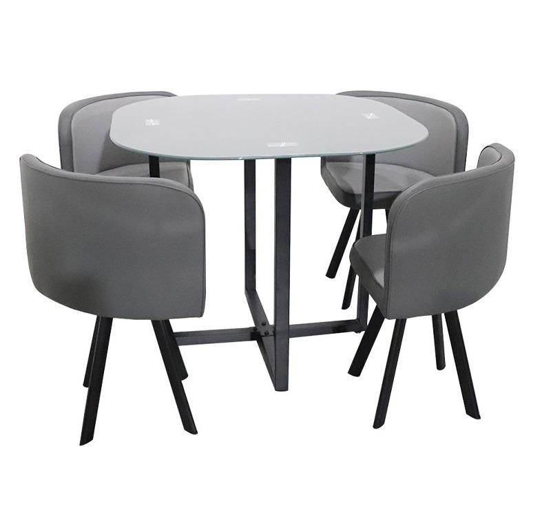 Classy Grey 4Seater Dining Set, Furniture & Home Living, Furniture, Tables & Sets on Carousell