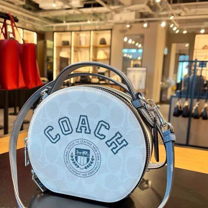 Coach CB870 varsity academy canteen bag shoulder bag circle bag slingbag  crossbody, Women's Fashion, Bags & Wallets, Cross-body Bags on Carousell