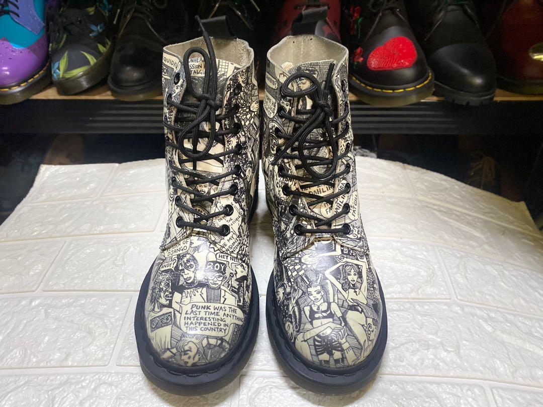 patterned dr martens