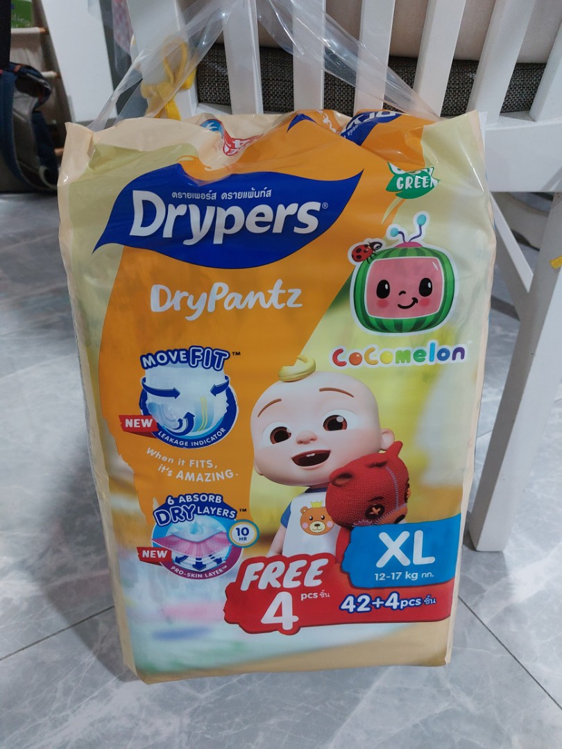 Drypers Pant XL (cocomelon), Babies & Kids, Bathing & Changing, Diapers