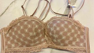 Dusty pink bra with removable straps