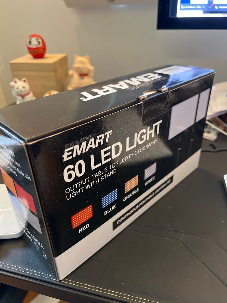 Emart 60 LED light (pair) great for webcam setup, Photography, Photography  Accessories, Lighting  Studio Equipment on Carousell