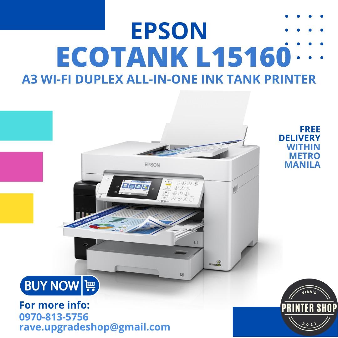 Epson Ecotank L15160 A3 WiFi Duplex AllinOne Ink Tank Printer