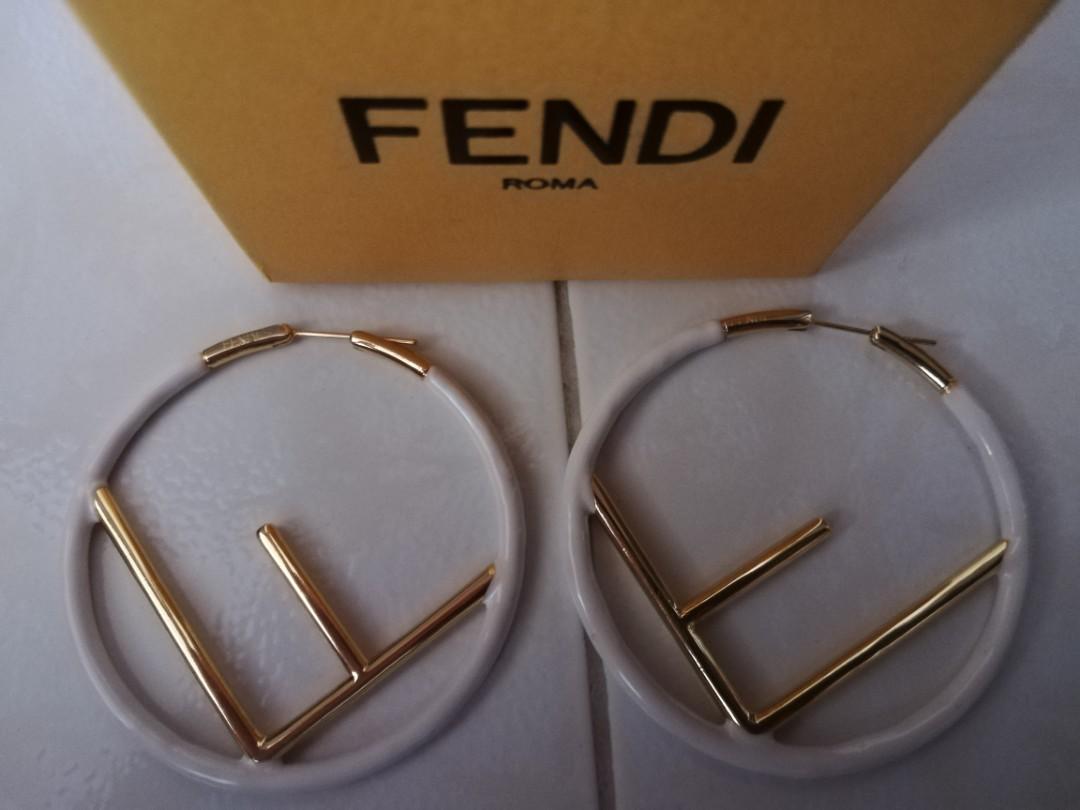highendluxshoes - Lovin' these big Fendi hoop earrings.