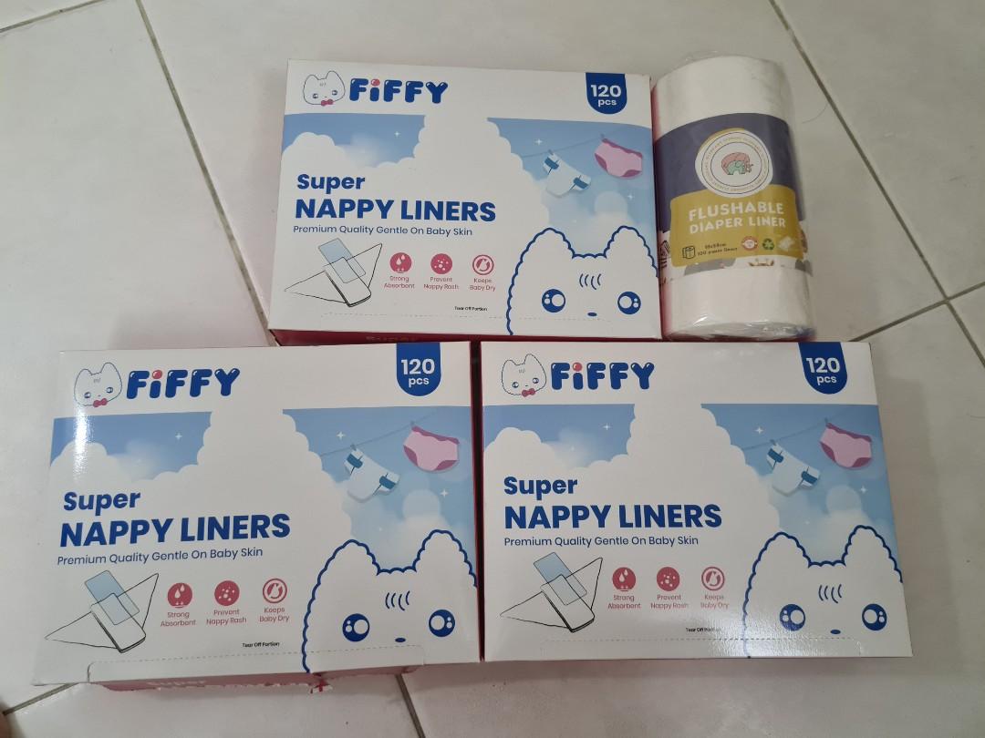 Nappy Liners (3 boxes +1 roll), Babies & Kids, Bathing & Changing