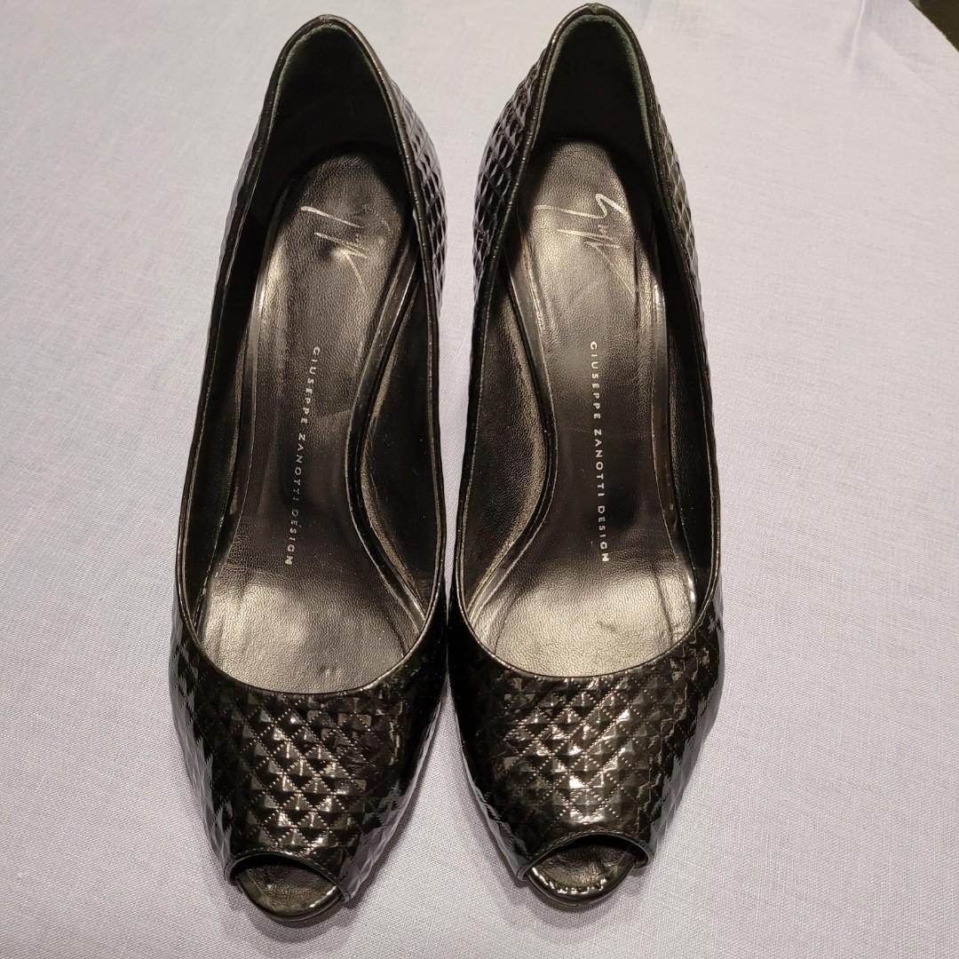 Giuseppe Zanotti black open toe pumps Women s Fashion Footwear