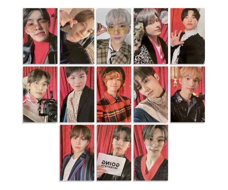 Going Seventeen Magazine Photocards Tingi (Black + White version