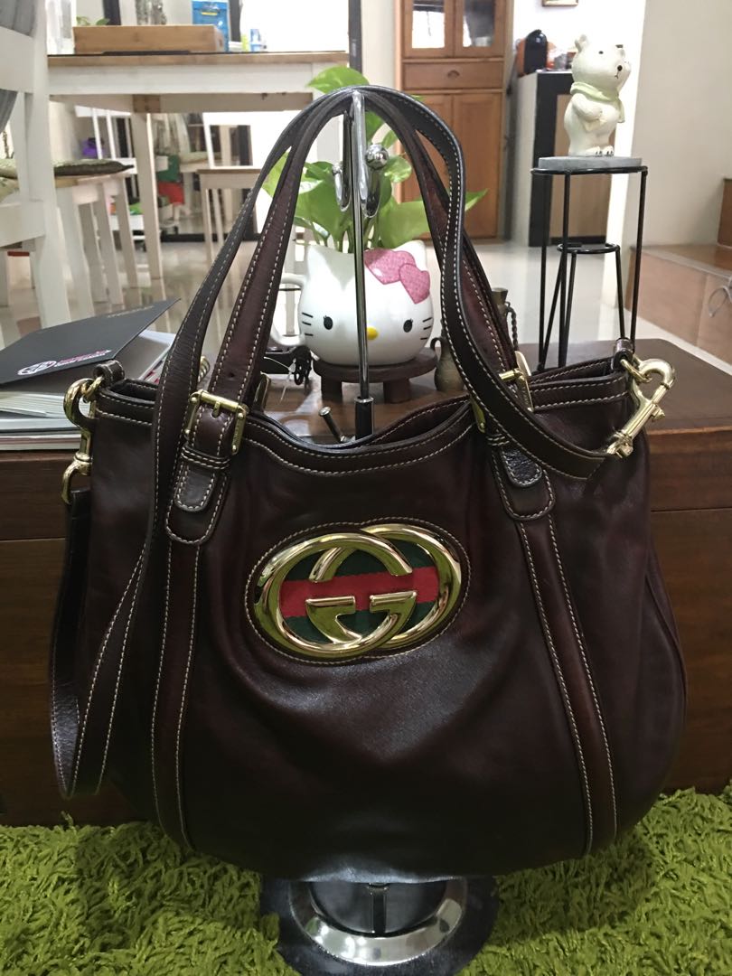 💋 GUCCI SOHO HOBO TWO WAY BAG, Luxury, Bags & Wallets on Carousell