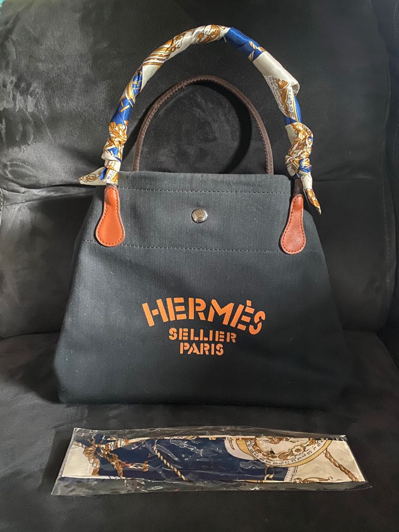 Hermes, Bags, Hermes Canvas Laptopdocument Bag