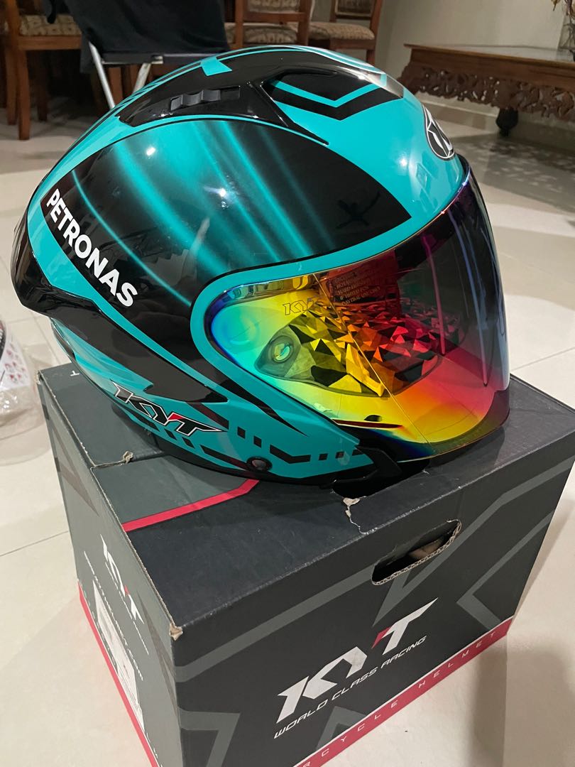 Helmet KYT NFJ PETRONAS, Motorbikes on Carousell