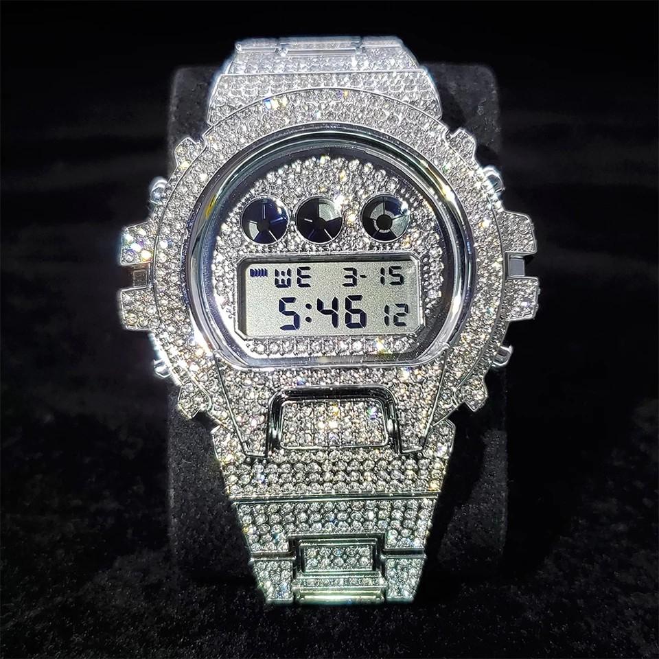 Mens hip hop watches hotsell