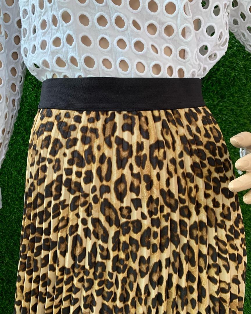 H and m leopard print skirt hot sale