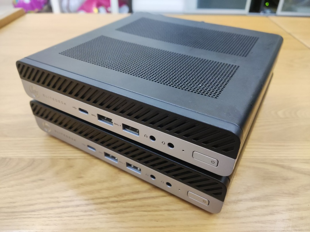 HP EliteDesk 705 G5 Desk Mini with AMD Ryzen 5 Pro 3400GE, Computers