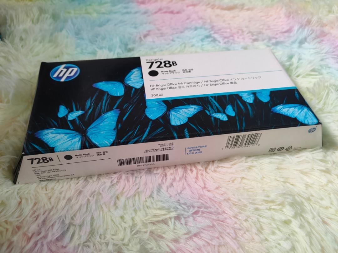 Hp Original 728 Matte Black 300ML, Computers & Tech, Printers, Scanners ...