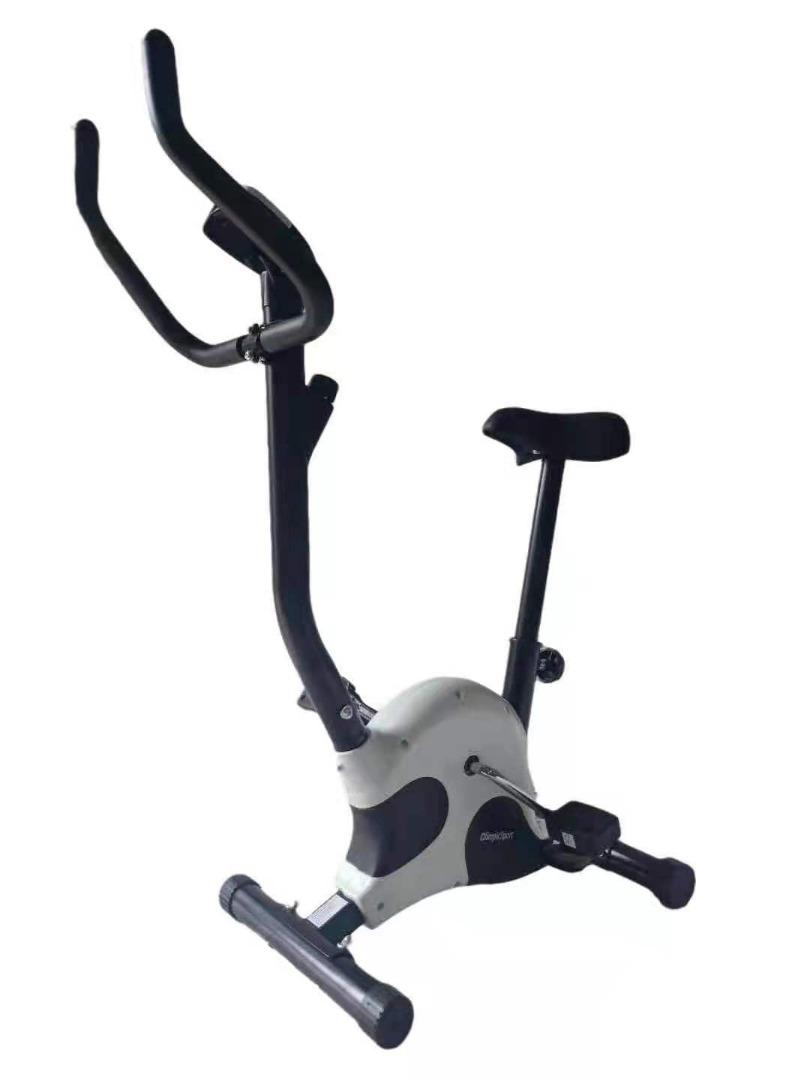 Indoor Cycle Exercise Stationary Bike with LCD Monitor Cardio Fitness