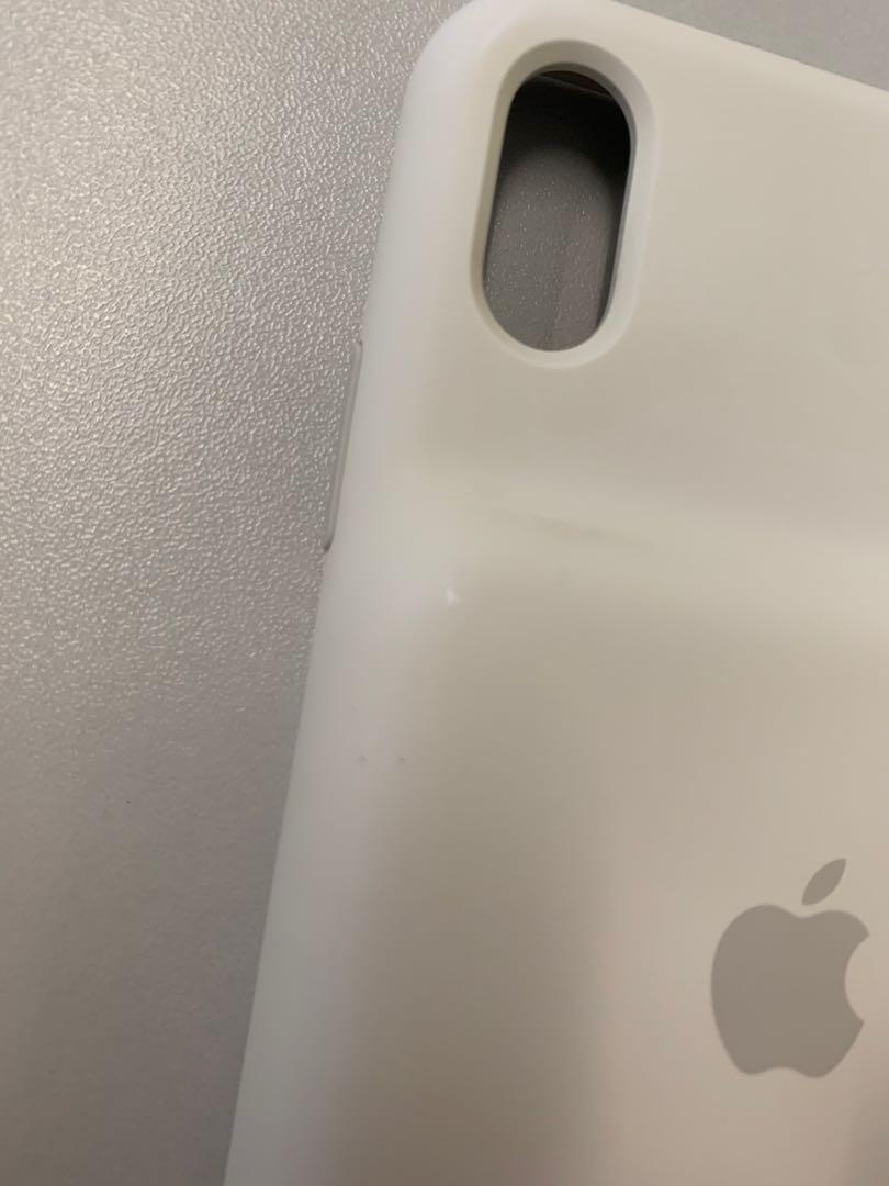iPhone XS Max Smart Battery Case white 官方原廠 聰穎電池護殼 電池殼, 手提電話, 電話及其他裝置配件