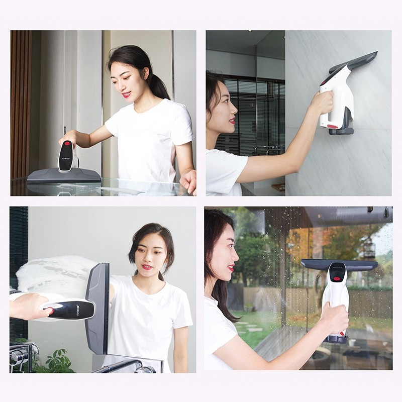 Jimmy Cordless Window Glass Vacuum VW302 [Vacuum & Wipe, 100ml ...