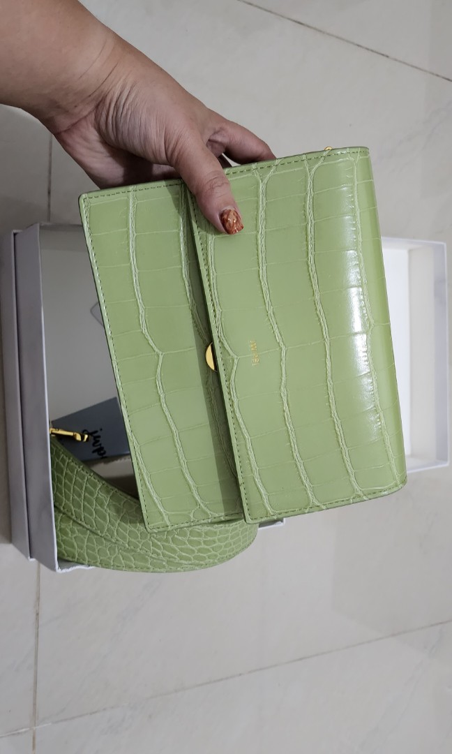 JW PEI mini flap bag sage green, Fesyen Wanita, Tas & Dompet di Carousell