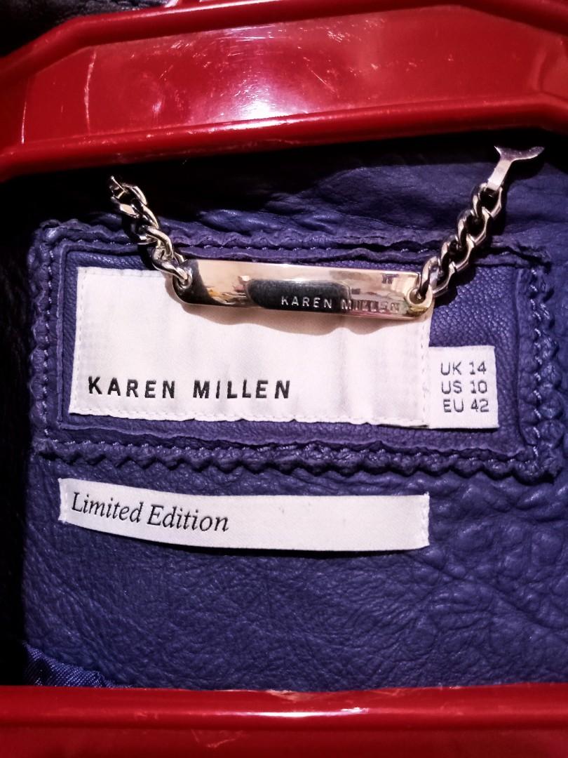 KAREN MILLEN Leather Jacket Luxury Apparel on Carousell