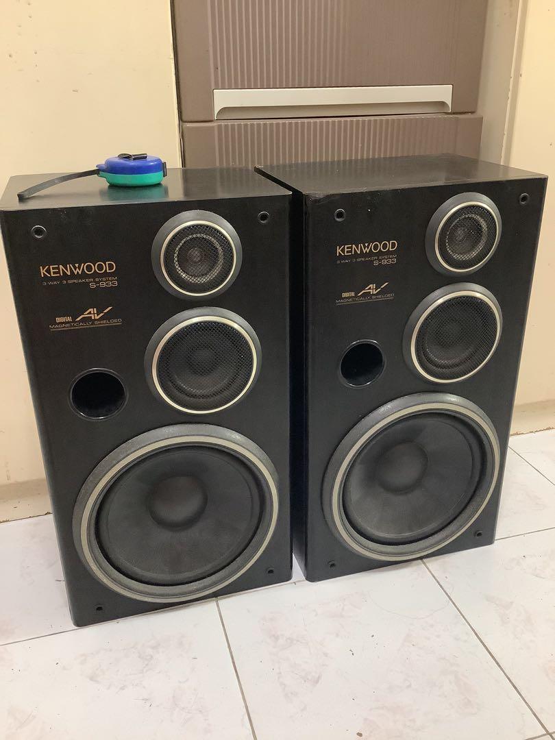 Kenwood Speaker made in Japan 懷舊喇叭 古董收藏 揚聲器 立體聲 音響 音箱 靚聲強勁 絕版喇叭 日本製造 jbl KEF onkyo 經典音樂, 音響器材