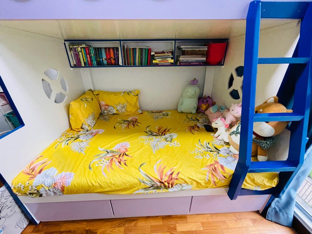 Kids Bunk Bed, Furniture & Home Living, Furniture, Bed Frames