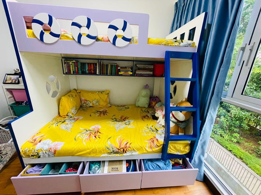Kids Bunk Bed, Furniture & Home Living, Furniture, Bed Frames