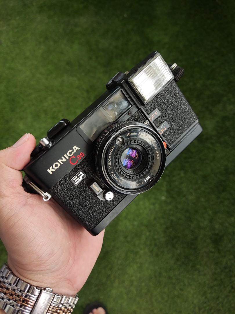 Konica C35 EF Konica Hexanon 38mm f2.8, Photography, Cameras on Carousell