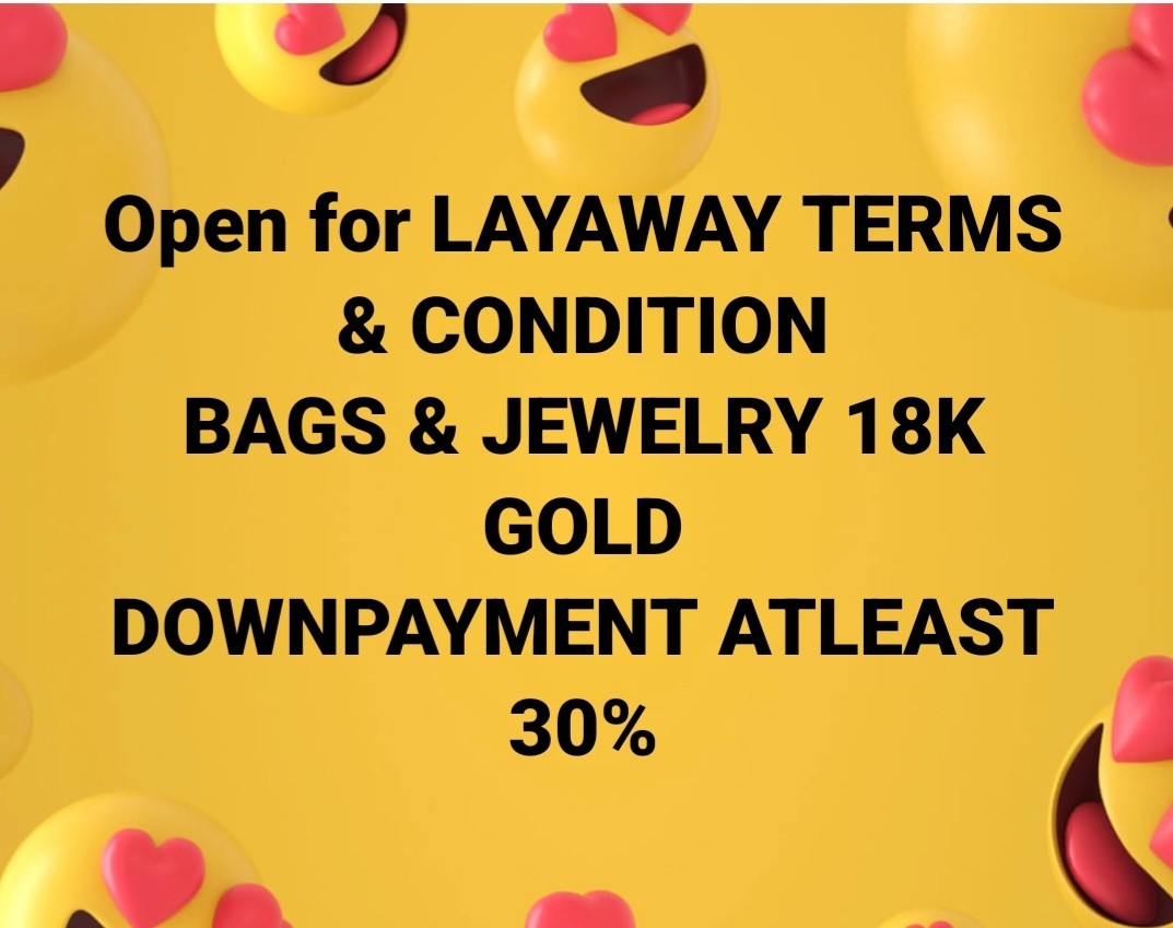 LAYAWAY TERMS, Announcements on Carousell