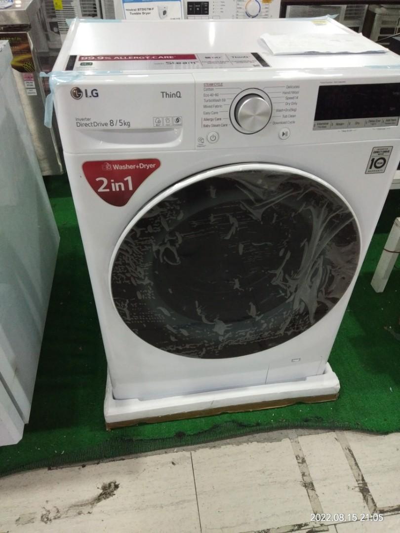 LG 8/5kg front load washing machine Mode of payment Cash Gcash Card BDO