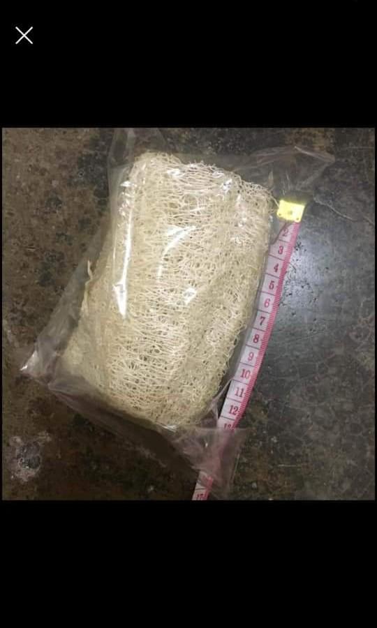 100pcs LOOFAH BODY SCRUB (Category: Bath) located in Valenzuela. Submitted by schminckestufftolove (Listing ID 1178956174, Image 3). Description: ws price 100pcs 23 each retail 35 pesos.