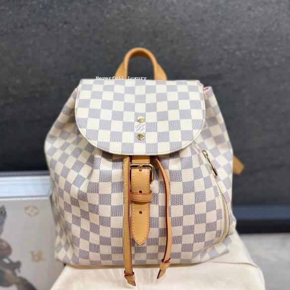 LV Sperone Backpack Damier Azur, Luxury, Bags & Wallets on Carousell