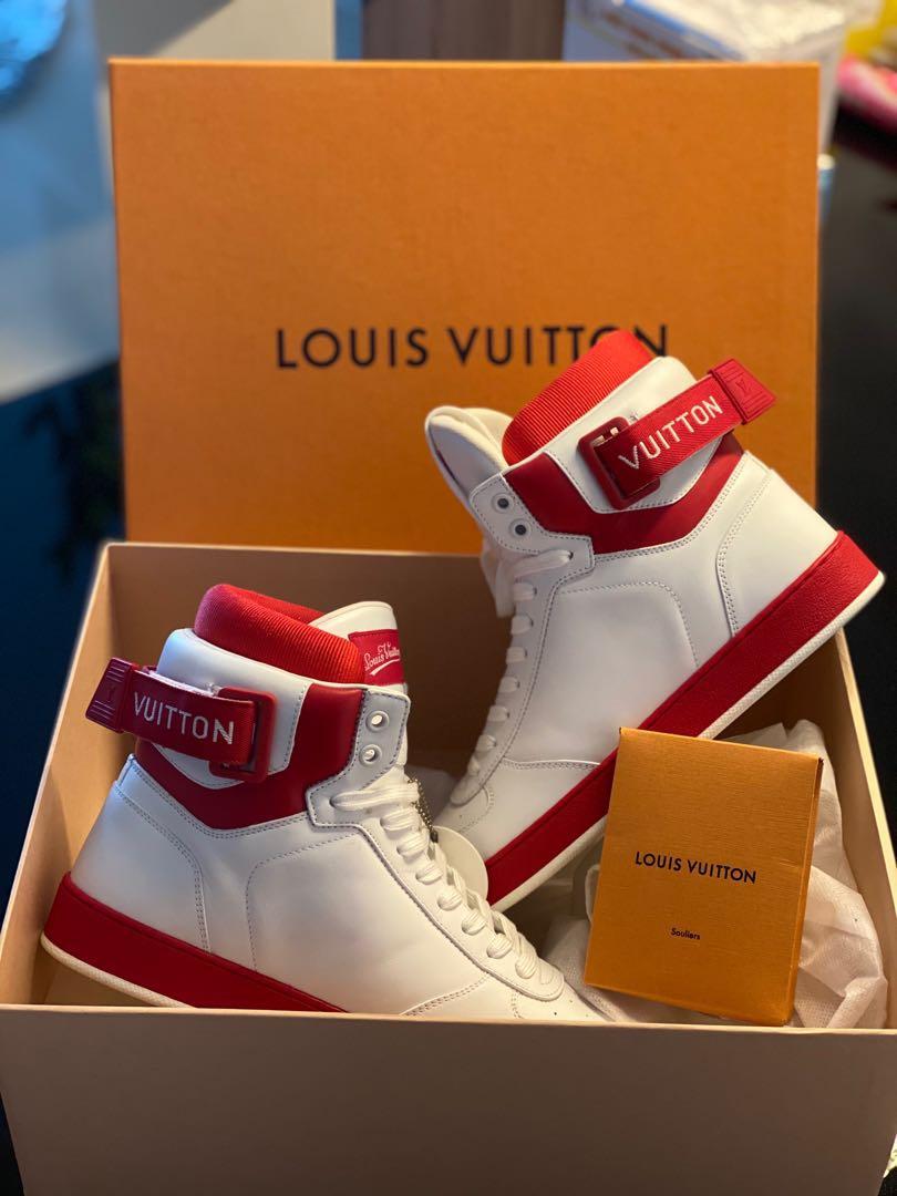 Louis Vuitton Trainer Sneakers (Red) – Luxxe