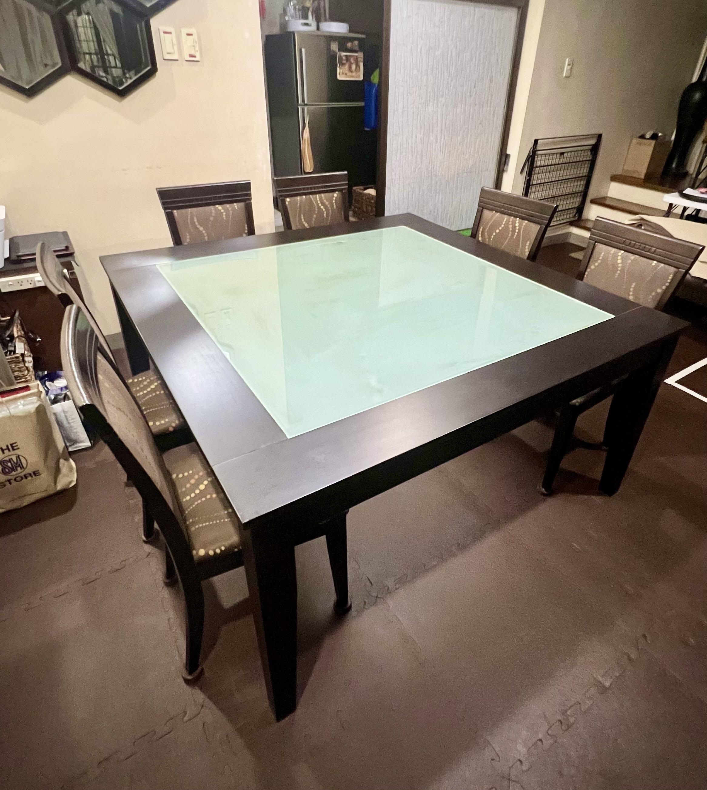 Malaysian Rubber Wood Dining Set, Furniture & Home Living, Furniture