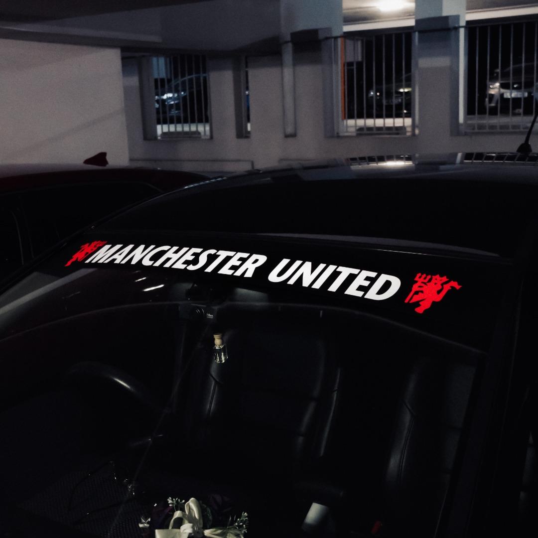 Manchester United Windshield Sunshade/Decal Car Decal DieCut Vinyl