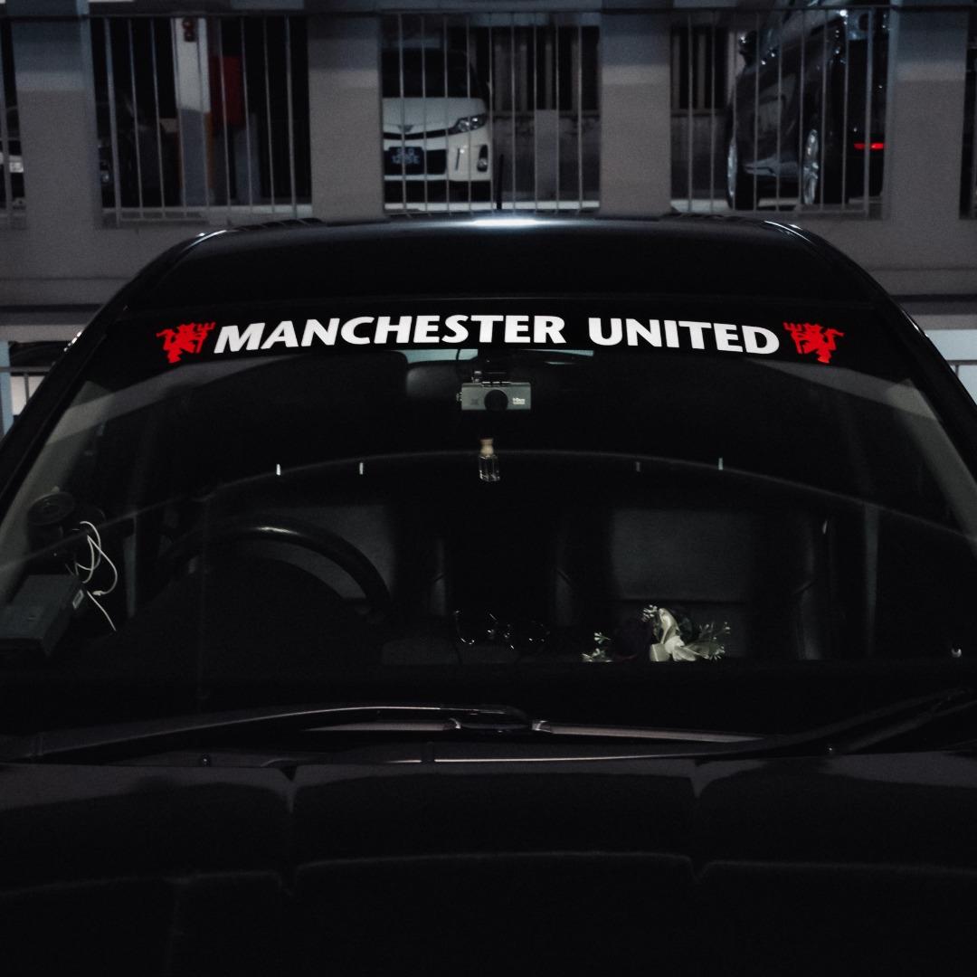 Manchester United Windshield Sunshade/Decal Car Decal DieCut Vinyl