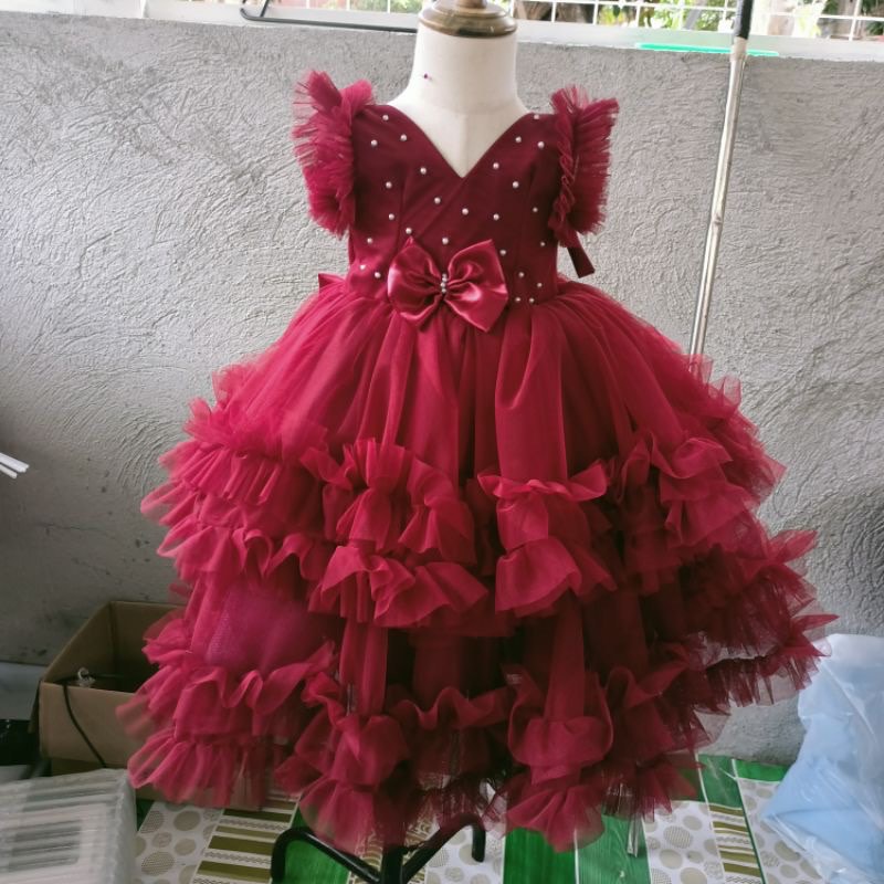 Maroon gown deals for kids