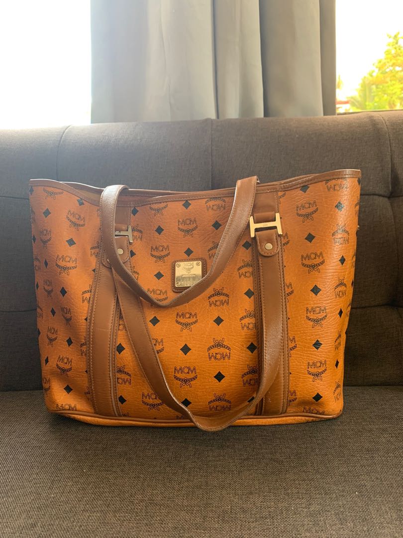 MCM tote bag, Luxury, Bags & Wallets on Carousell
