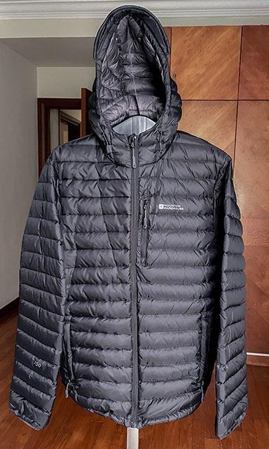 Men Hooded Down Jacket Mountain Warehouse Extreme Size L