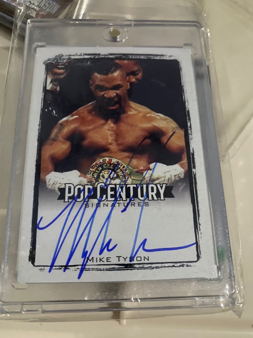 Mike Tyson autograph auto card, Hobbies & Toys, Memorabilia