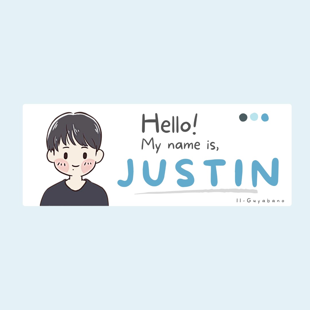 Minimalist School Name Tag., Hobbies & Toys, Stationary & Craft