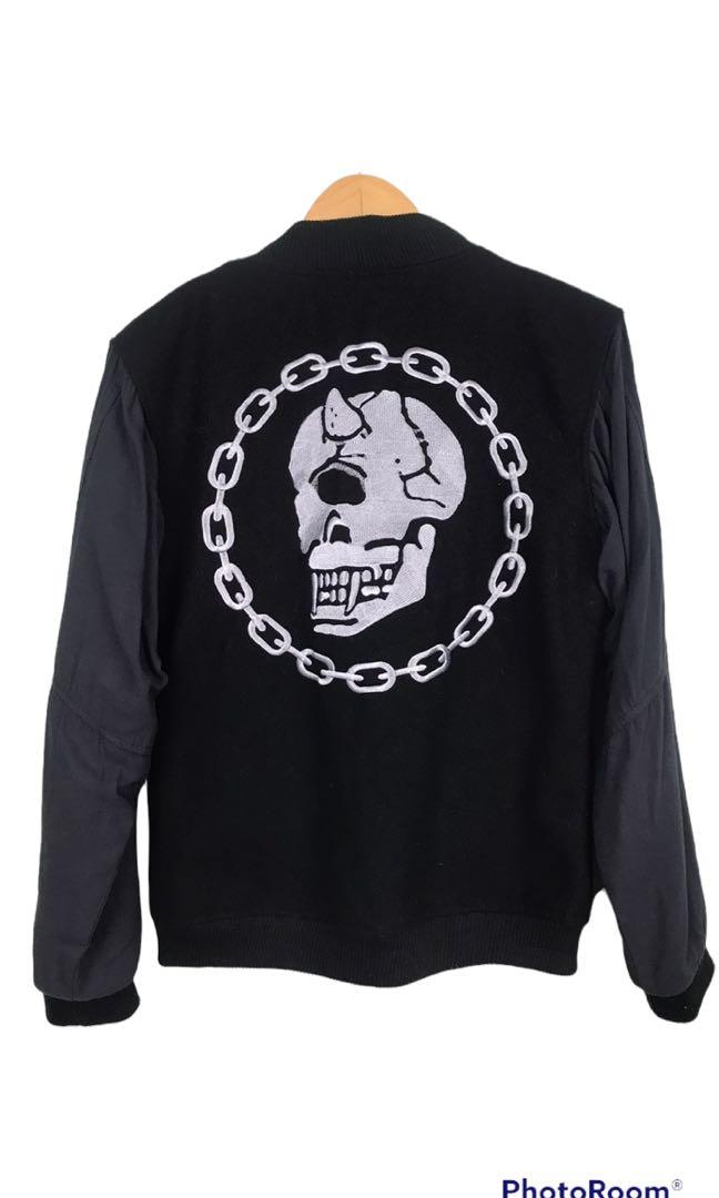 Mishka x boy london varsity jacket gh1420, Men's Fashion, Coats