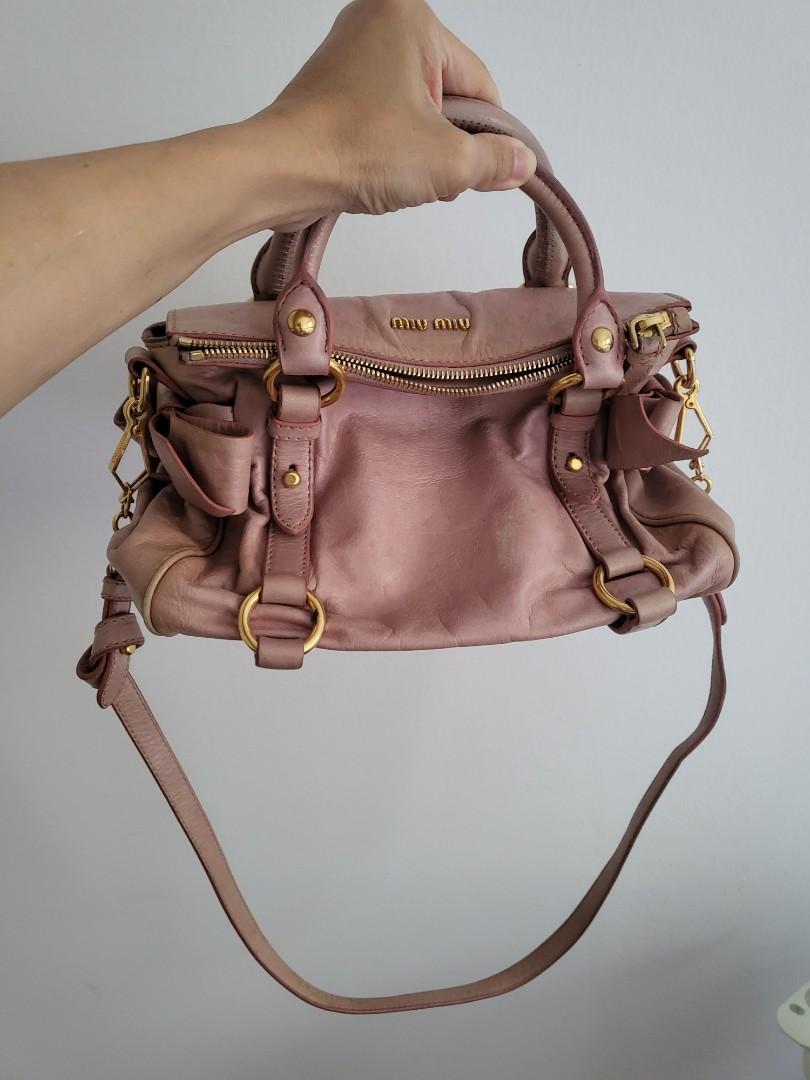 ASMR (No Talking) review of Mini Miu Miu Bow Bag Luxury Bag 