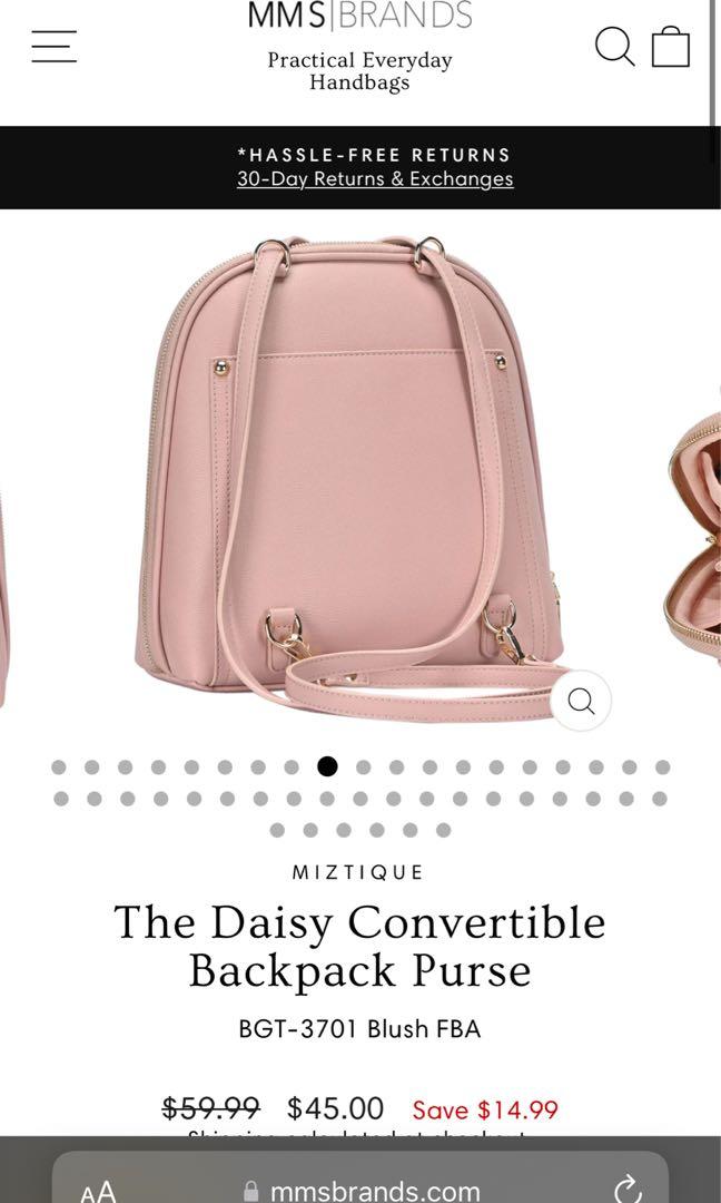 MMS Brands Miztique The Daisy Convertible Backpack